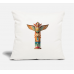 Indian Stake Natural White Pillow